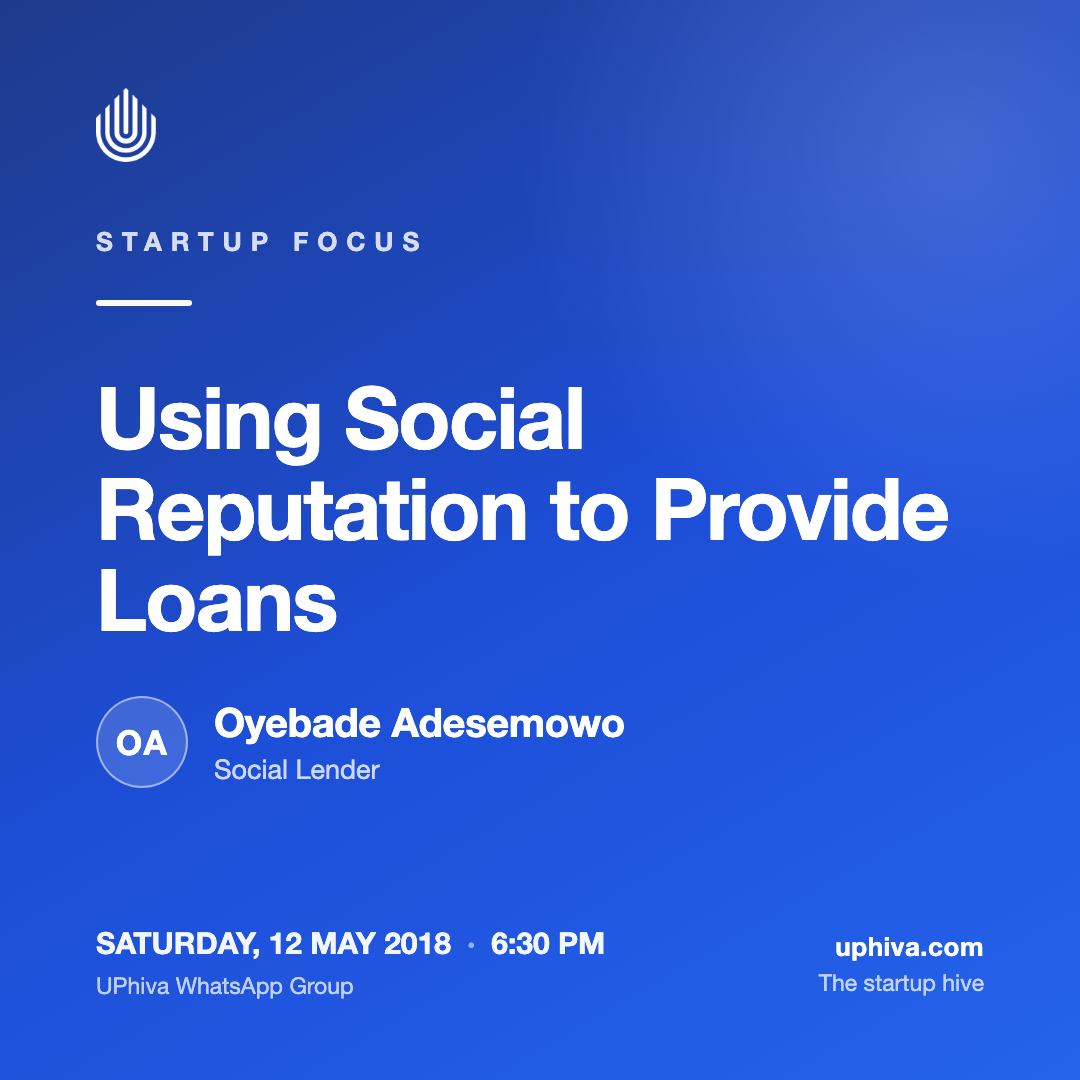 Startup Focus: Using Social Reputation to Provide Loans