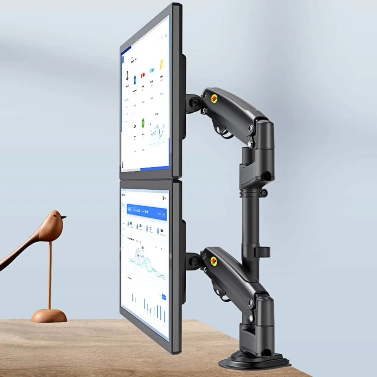 NB Dual Monitor Swivel Desk Mount